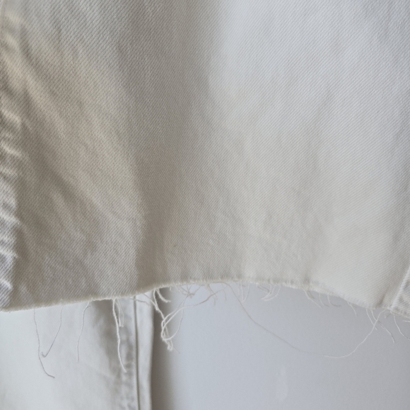 HIDDEN Los Angeles Nori Off White Wide Legs Denim Jeans Size 31 Waist 17" - Picture 6 of 6